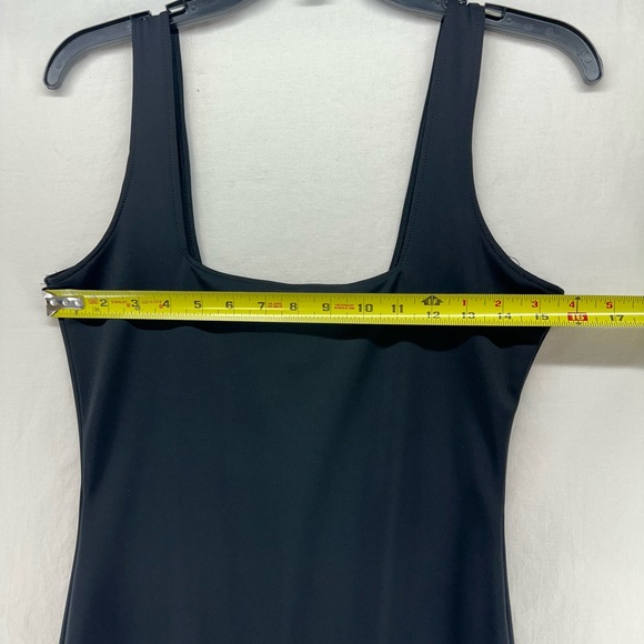 Good American Women's Scuba Modern Tank Maxi Dress Black Size 2 Medium - Picture 4 of 9
